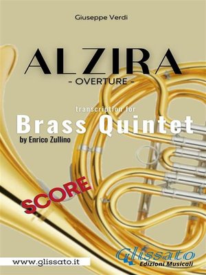 cover image of Alzira--Brass Quintet (score)